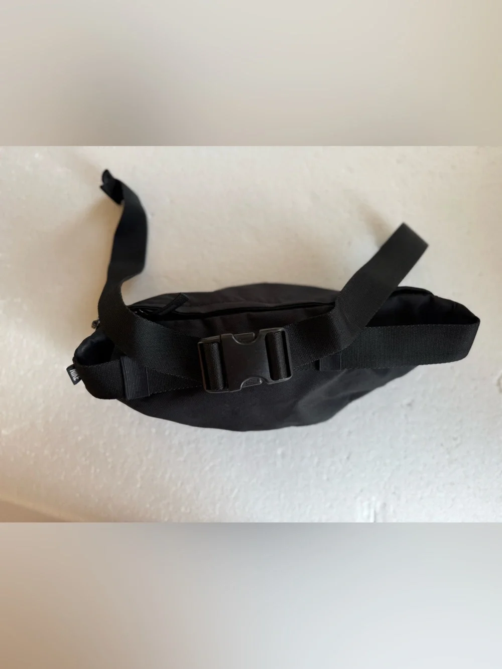 Nike Black crossbody with White Swoosh Logo